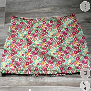 Lilly Pulitzer Ants 🐜 on Parade Floral Ruffled Skirt 6